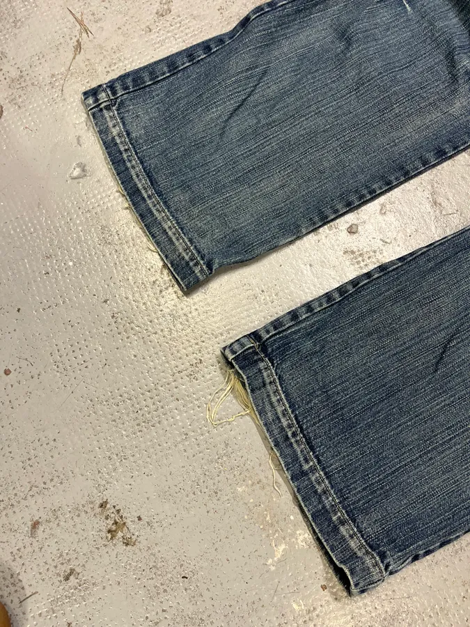 2000s Marithé + François Girbaud Blue Faded Denim Jeans - Image 7