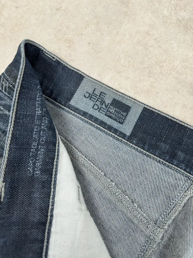 2000s Marithé + François Girbaud Blue Plectriy Slim Denim Jeans - Image 10