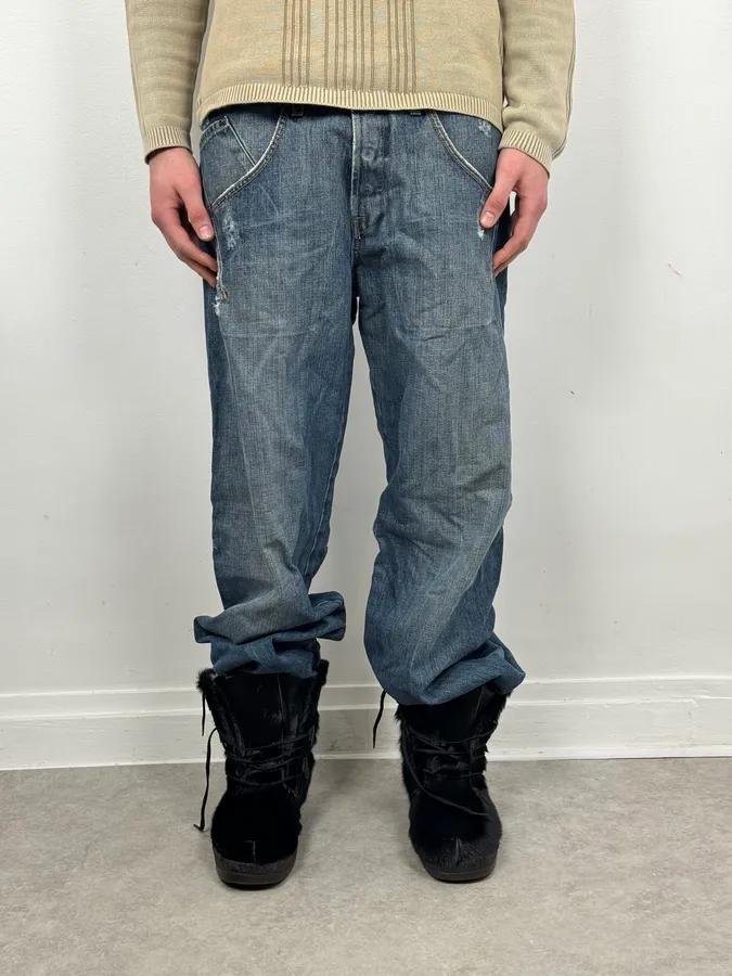 2000s Marithé + François Girbaud Blue Rebel Cozy Denim Jeans
