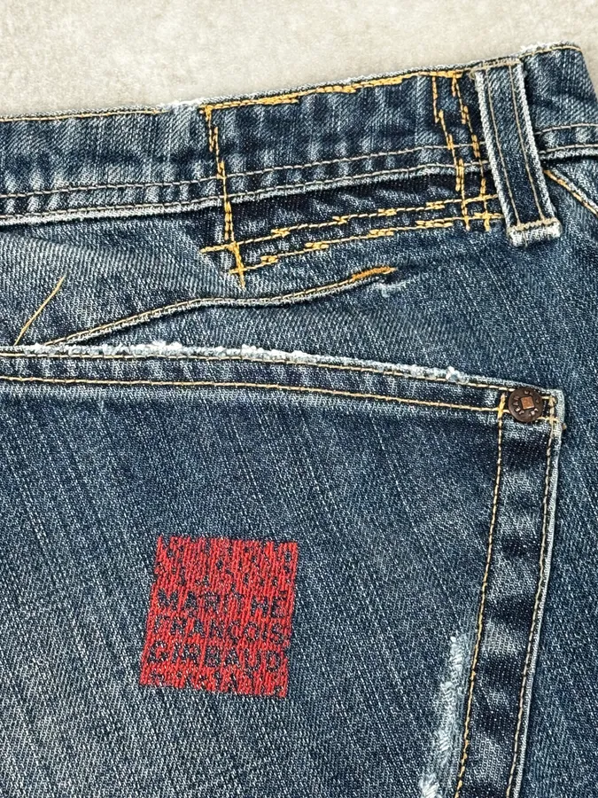 2000s Marithé + François Girbaud Blue Rebel Cozy Denim Jeans - Image 10
