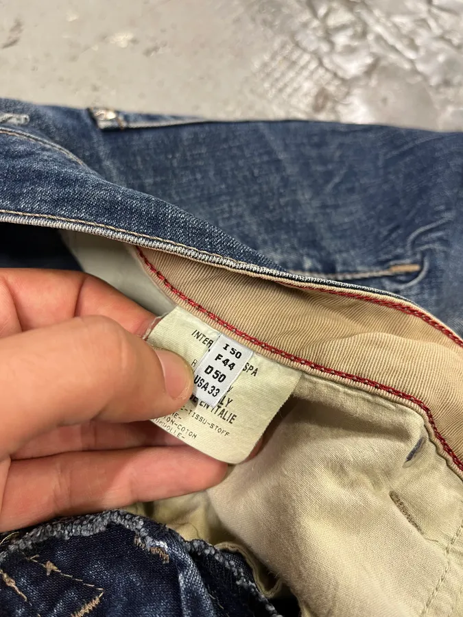 2000s Marithé + François Girbaud Blue Rebel Straight Denim Jeans - Image 13