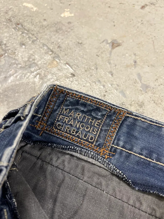 2000s Marithé + François Girbaud Blue Signature Denim Jeans - Image 10