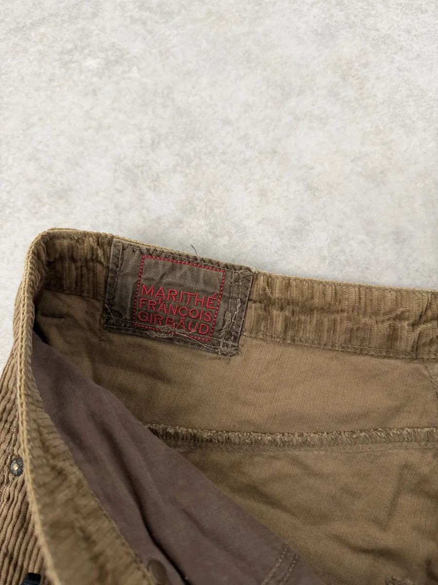 2000s Marithé + François Girbaud Corduroy Brown Pants - Image 9