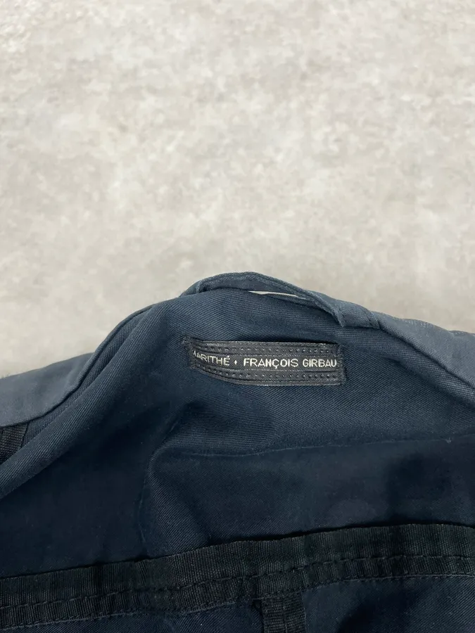 2000s Marithé + François Girbaud Dark Grey Printed Abstract Blazer Jacket - Image 9