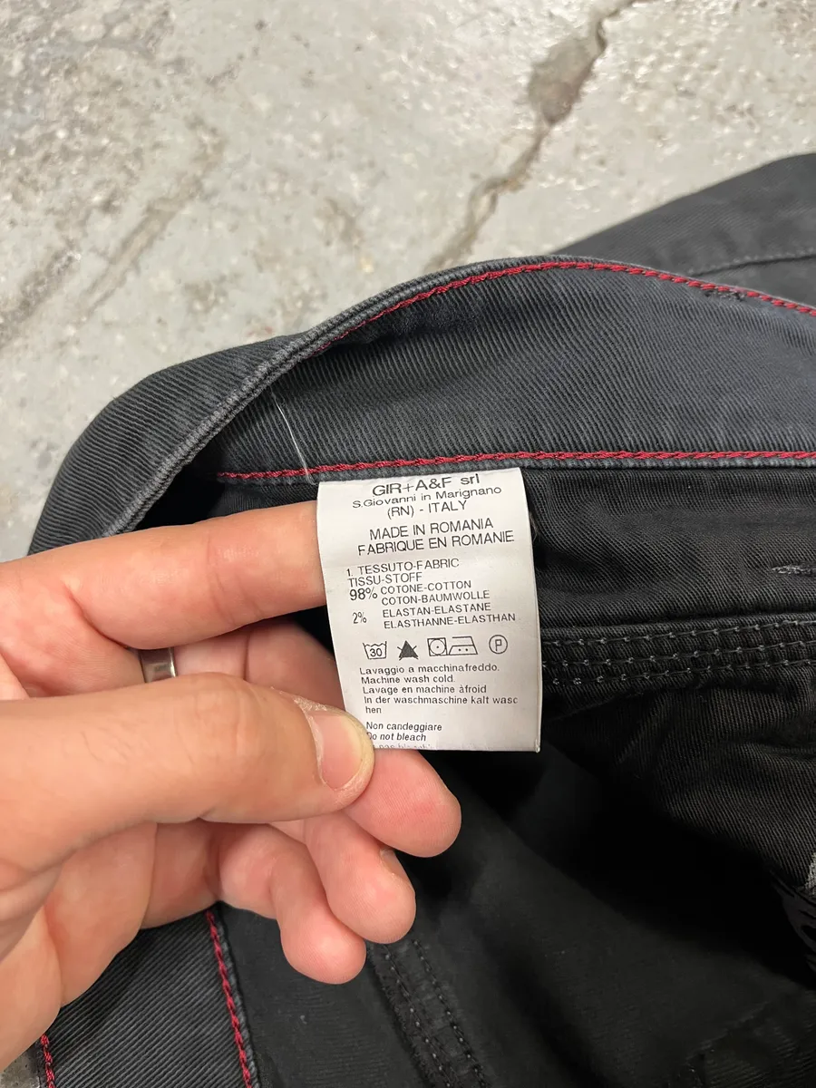 2000s Marithé + François Girbaud Dark Pants - Image 11