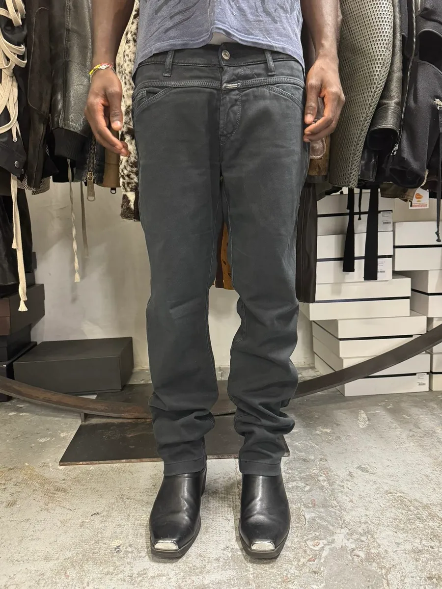 2000s Marithé + François Girbaud Dark Pants - Image 2