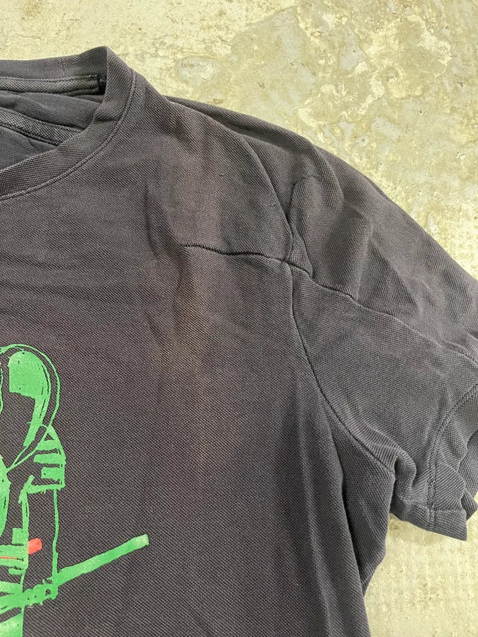2000s Marithe + François Girbaud Elephant Hammer Navy T-Shirt - Image 6