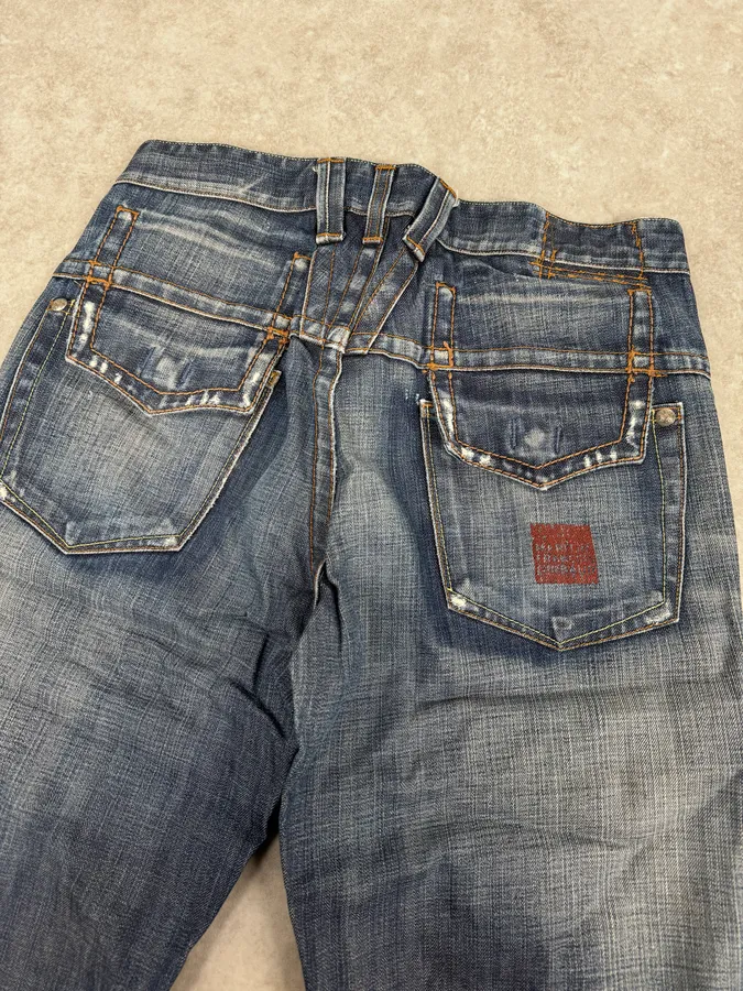 2000s Marithé + François Girbaud Faded Blue Relaxed Denim Jeans - Image 7