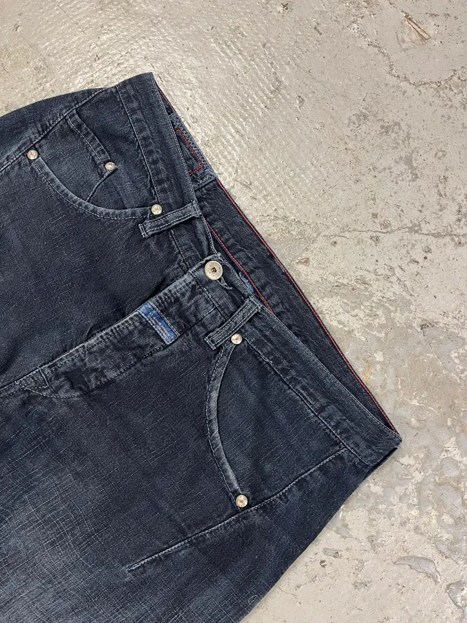 2000s Marithe + Francois Girbaud Faded Tern Denim Jeans - Image 10