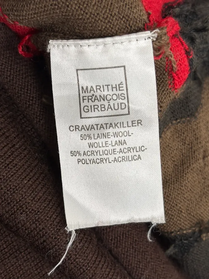 2000s Marithé + François Girbaud Fire Dragon Brown Sweater - Image 9