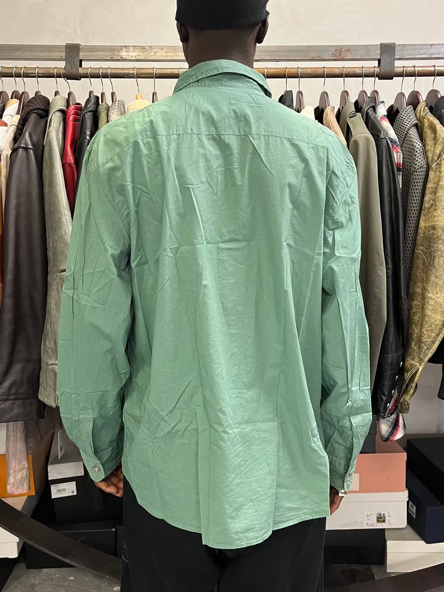 2000s Marithé + François Girbaud Green Embroidered Shirt - Image 3