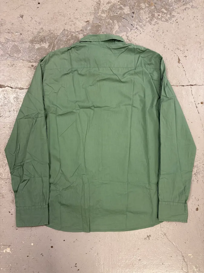 2000s Marithé + François Girbaud Green Embroidered Shirt - Image 6