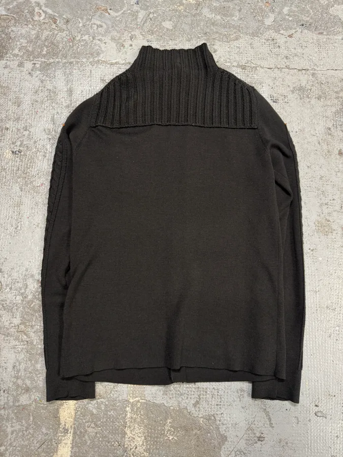 2000s Marithé + François Girbaud Grey Brown Cardigan - Image 8