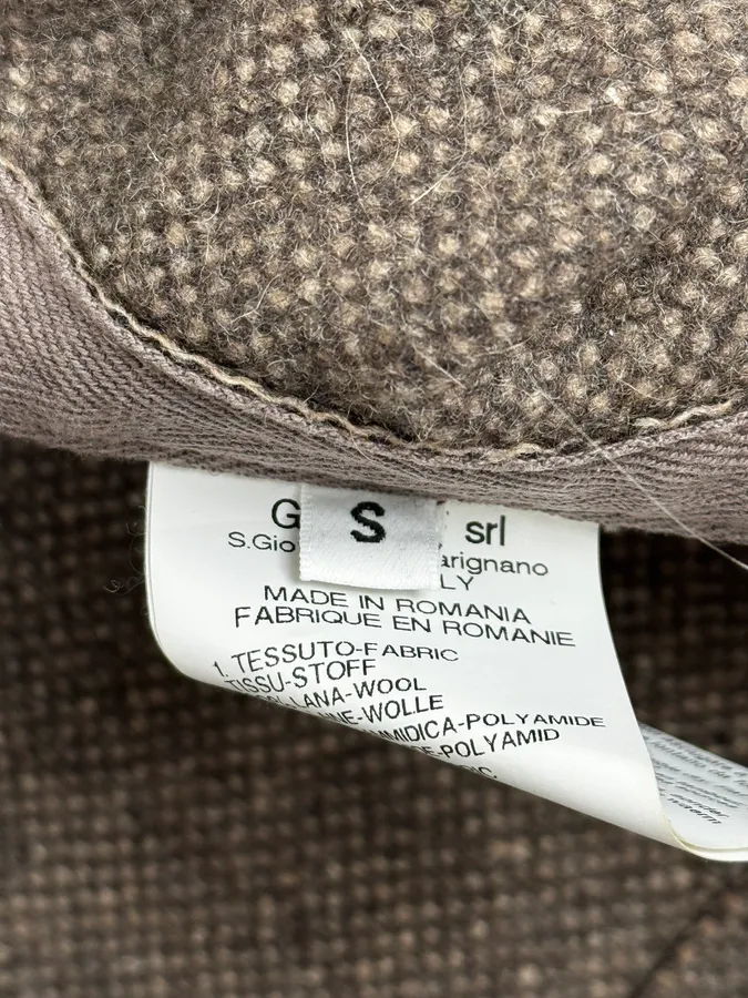 2000s Marithé + François Girbaud Grey Buttoned Jacket - Image 12