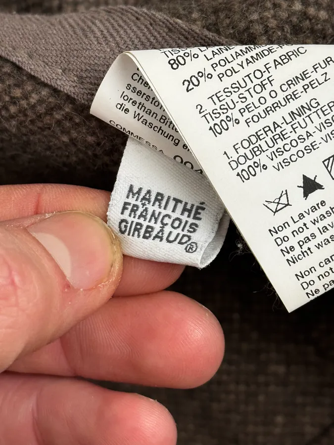 2000s Marithé + François Girbaud Grey Buttoned Jacket - Image 13
