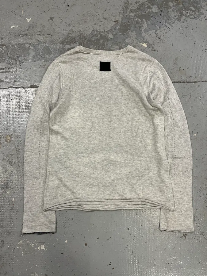 2000s Marithé + François Girbaud Grey Contemporary Sweater - Image 7