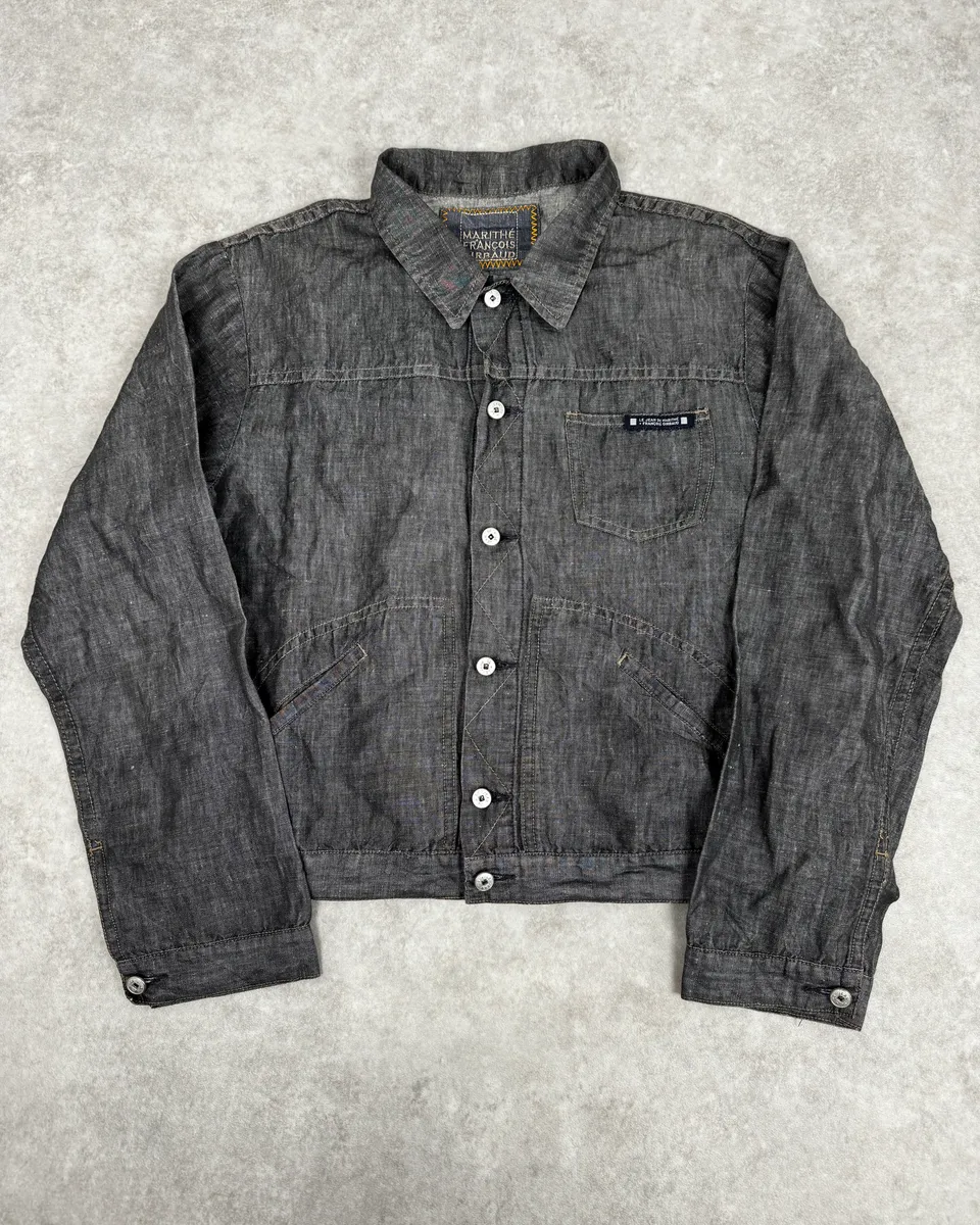 2000s Marithé + François Girbaud Grey Denim Trucker Jacket