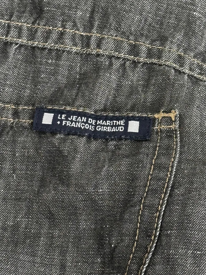 2000s Marithé + François Girbaud Grey Denim Trucker Jacket - Image 8