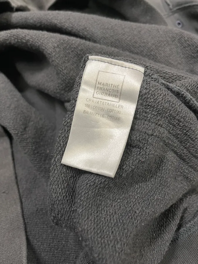 2000s Marithé + François Girbaud Grey Distressed Sweater - Image 11