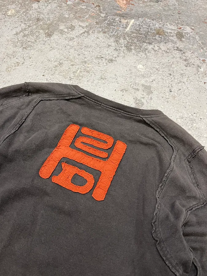 2000s Marithé + François Girbaud Grey Distressed Sweater - Image 9