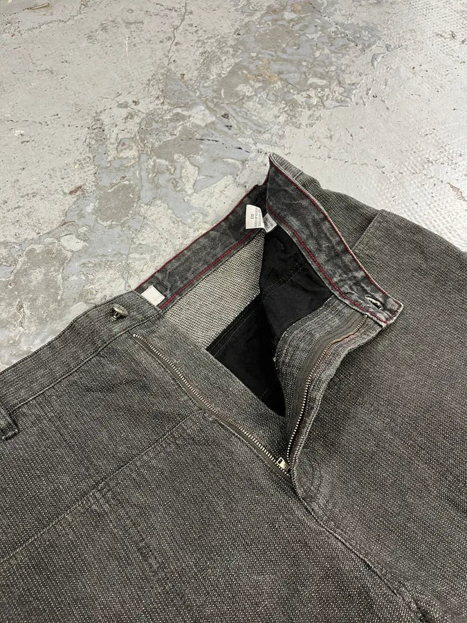 2000s Marithé + François Girbaud Grey Large Cozy Pants - Image 12