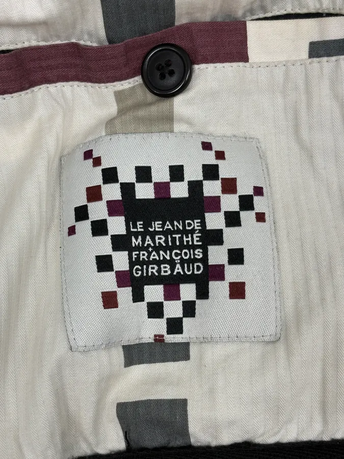 2000s Marithé + François Girbaud Grey Ribbed Wool Bomber Jacket - Image 10