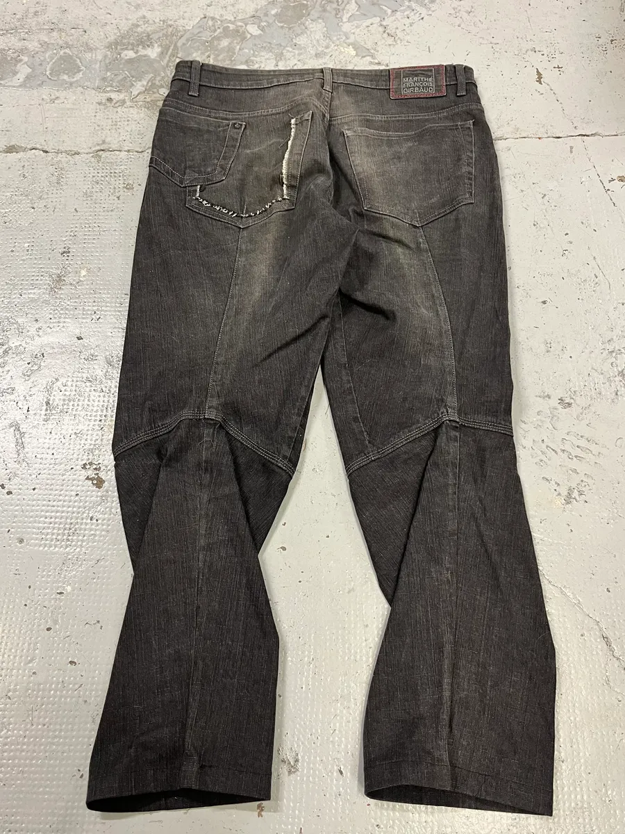 2000s Marithé + François Girbaud Grey Structured Jeans - Image 5