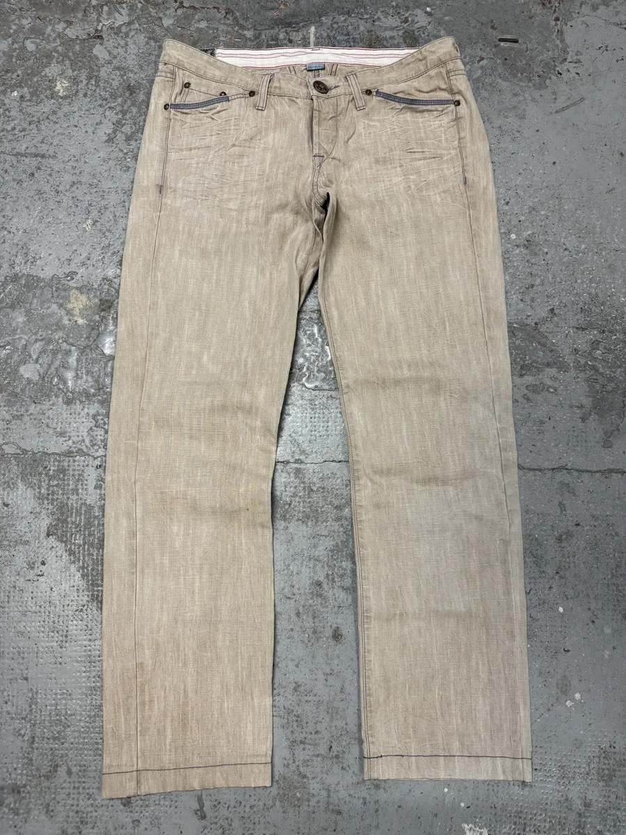 2000s Marithé + François Girbaud Grey Summer Signature Pants - Image 2