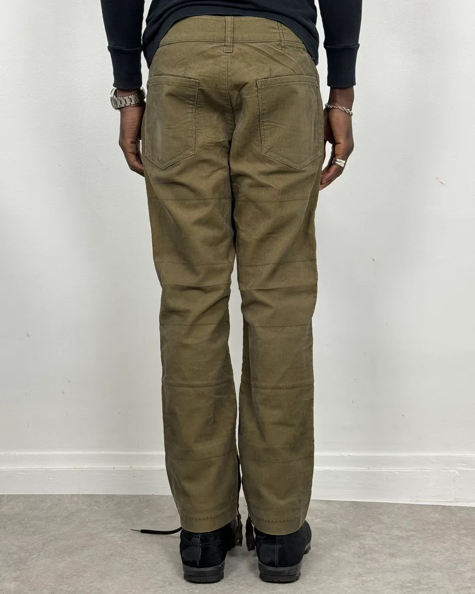2000s Marithé + François Girbaud Khaki Green Velvet Pants - Image 4