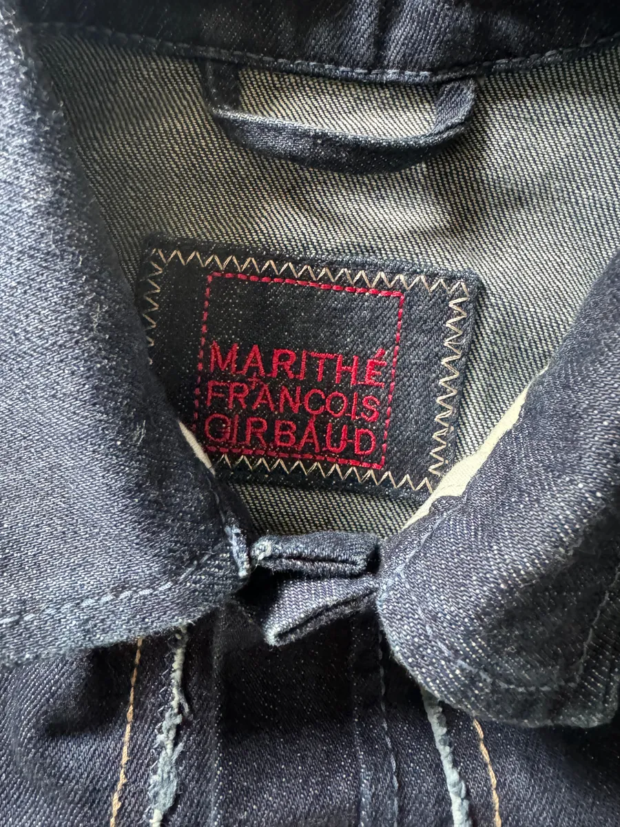 2000s Marithé + François Girbaud Modern Symmetrical Denim Jacket - Image 7