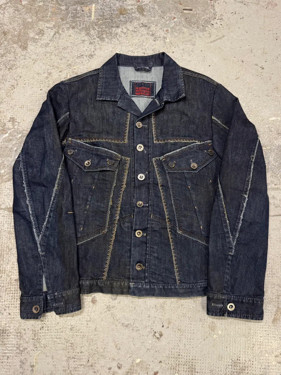 2000s Marithé + François Girbaud Navy Brut Denim Jacket