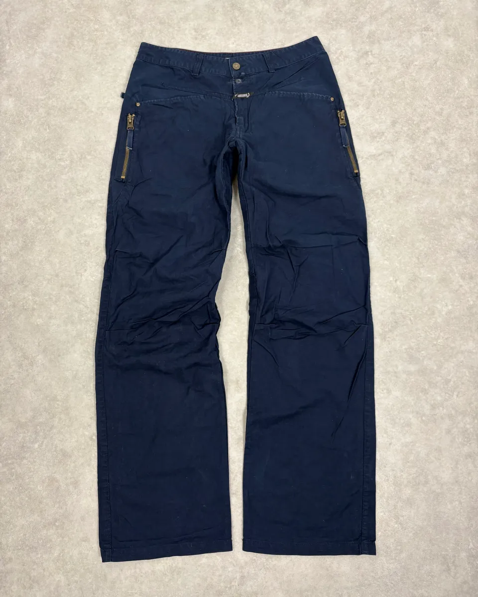 2000s Marithé + François Girbaud Navy Cozy Pants - Image 4