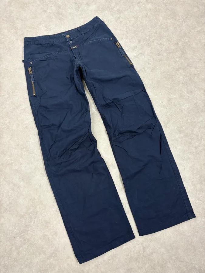 2000s Marithé + François Girbaud Navy Cozy Pants - Image 5