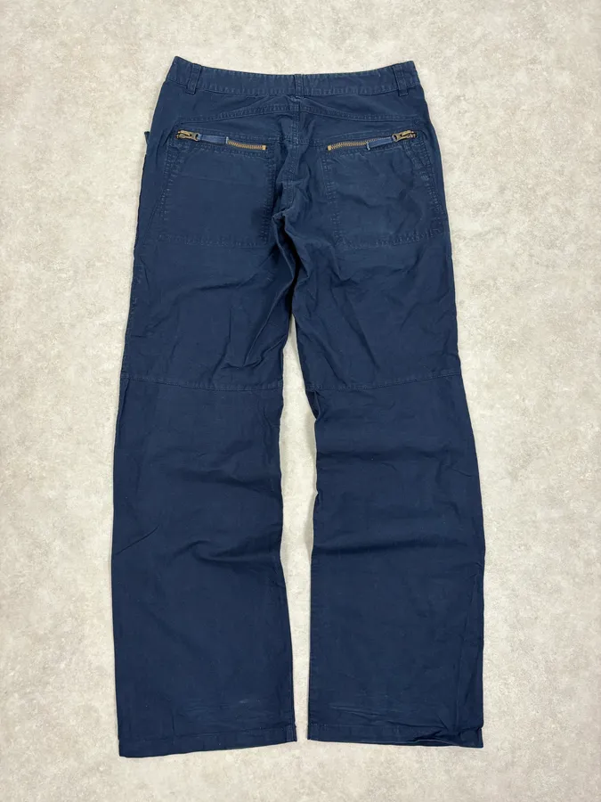 2000s Marithé + François Girbaud Navy Cozy Pants - Image 7