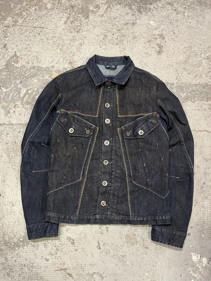 2000s Marithé + François Girbaud Navy Denim Jacket