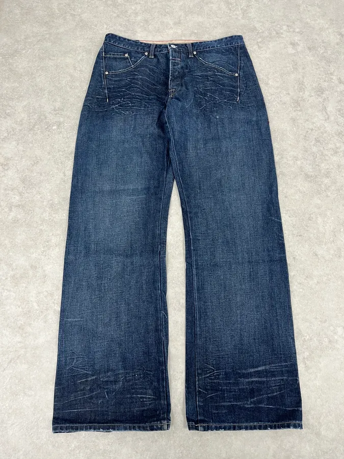 2000s Marithé + François Girbaud Navy Revel Denim Jeans - Image 4