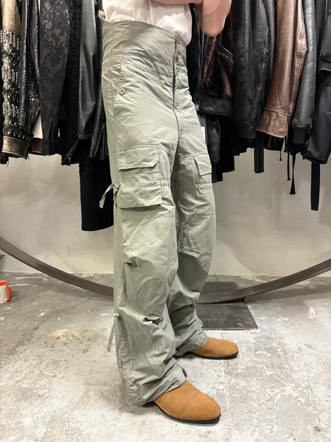 2000s Marithé + François Girbaud Olive Cargo Tactical Pants - Image 3