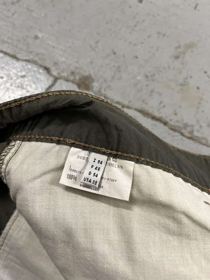 2000s Marithé + François Girbaud Olive Cozy Large Pants - Image 12
