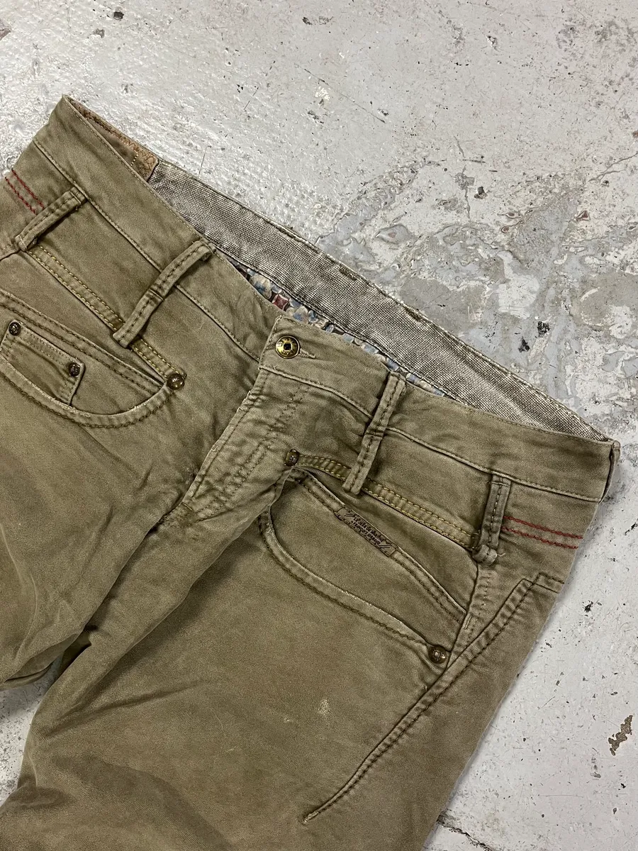 2000s Marithé + François Girbaud Olive Cozy Signature Pants - Image 5