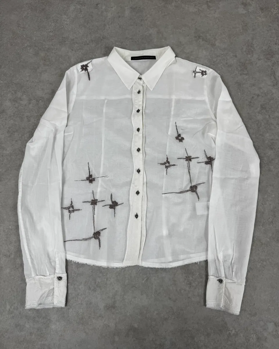 2000s Marithé + François Girbaud Stars White Shirt