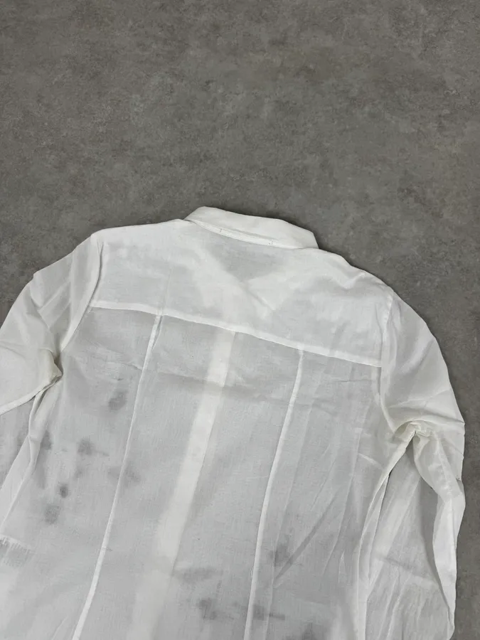 2000s Marithé + François Girbaud Stars White Shirt - Image 6