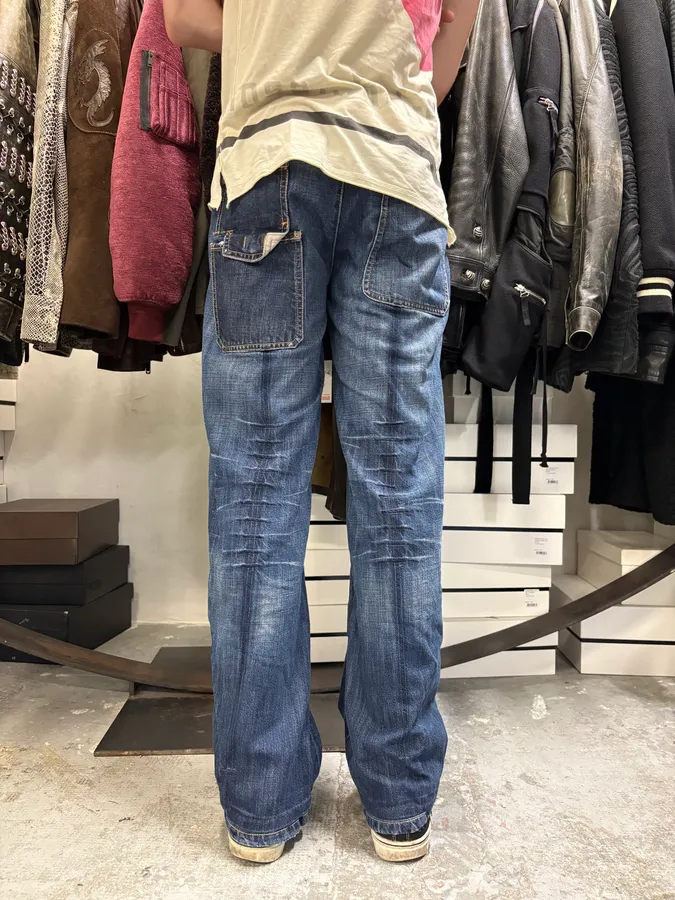 2000s Marithé + François Girbaud Wide Denim Jeans - Image 5