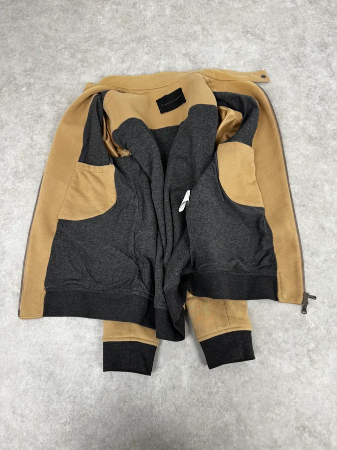 2000s Massimo Rebecchi Beige Minimalist Jacket - Image 7