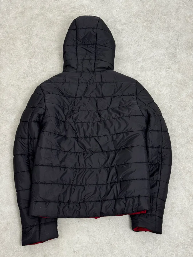 2000s Massimo Rebecchi Reversible Black & Red Puffer Jacket - Image 8