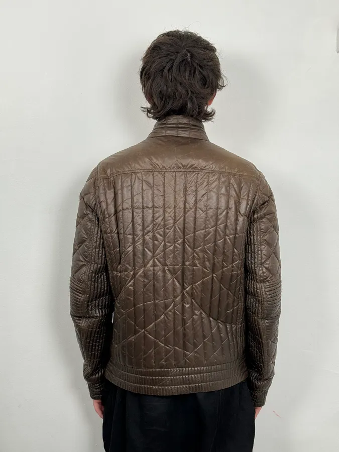 2000s Moncler Brown Quilted Puffer Jacket - Image 3