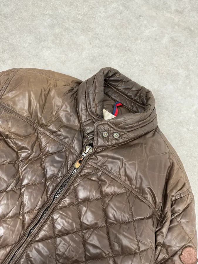 2000s Moncler Brown Quilted Puffer Jacket - Image 5