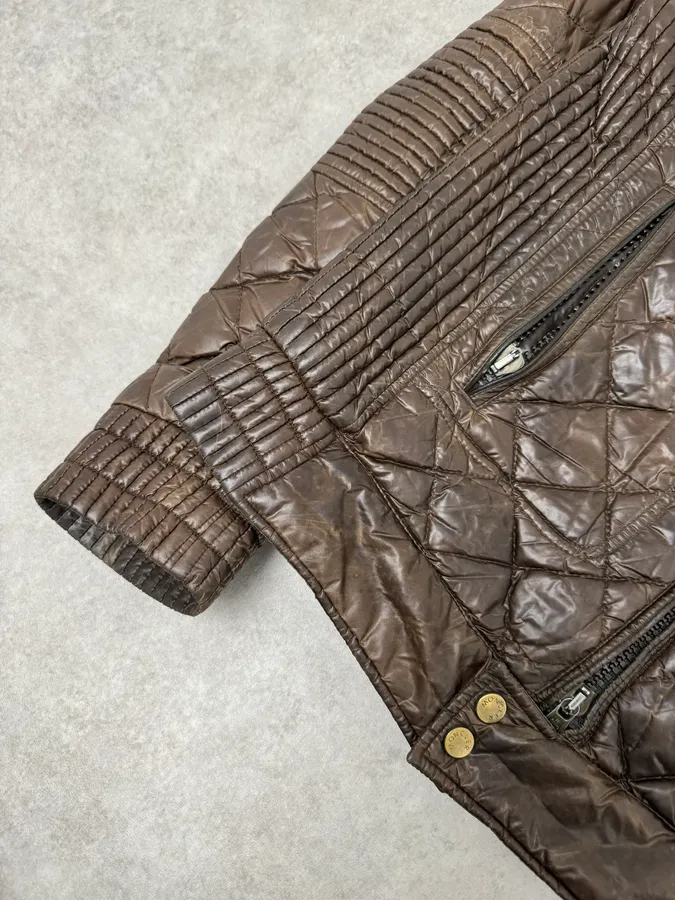2000s Moncler Brown Quilted Puffer Jacket - Image 6