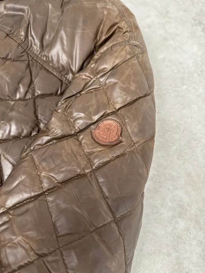 2000s Moncler Brown Quilted Puffer Jacket - Image 7