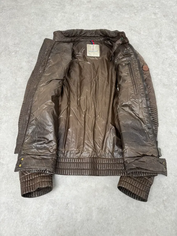 2000s Moncler Brown Quilted Puffer Jacket - Image 9
