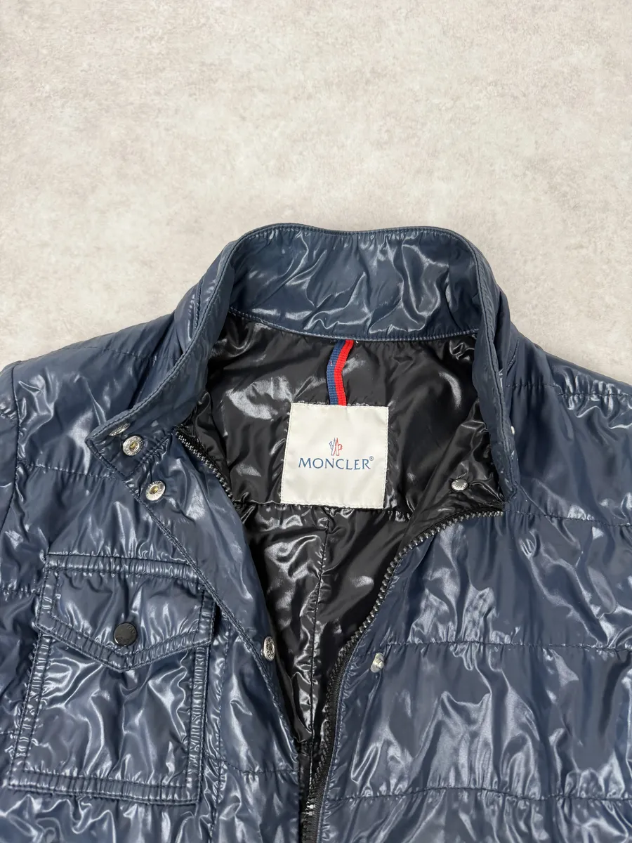 2000s Moncler Navy Light Windbreaker Jacket - Image 11